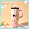 Ly giữ nhiệt Mochi 710ml POP có quai xách, in tên Fan House, Inox 316, giữ nóng 12h 7