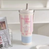 Ly giữ nhiệt MOCHI 900ml in hình động vật, ống hút, quai xách Hàn Quốc - 159k 8