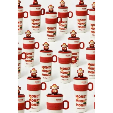 Ly giữ nhiệt Money Mèo Thần Tài 630ml Trendy Dễ Thương CopoGGY Giá 150.000đ 2