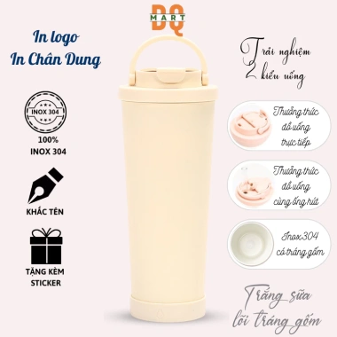 Ly giữ nhiệt Pastel V2 850ml inox 304, hình chân dung, giữ 9h - 79.000₫ Dqmart
