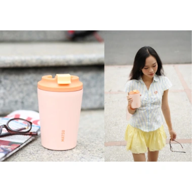 Ly giữ nhiệt Poka 350ml Duy Tân - nắp chống tràn, nhựa cao cấp MATSU, 219k