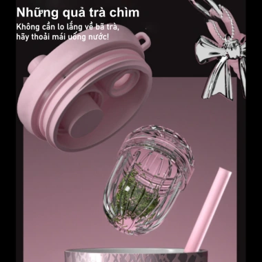Ly Giữ Nhiệt QUEEN 710ml 316 Cốc Thép Không Gỉ với Ống Hút, Giữ Nhiệt 8h, Phủ Sứ - Giá 320.000đ