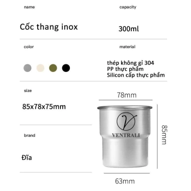 Ly giữ nhiệt thép không gỉ đơn giản, cốc cà phê Mỹ cao cấp, nắp kín giữ nóng - 90.000đ