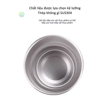 Ly giữ nhiệt thép không gỉ đơn giản, cốc cà phê Mỹ cao cấp, nắp kín giữ nóng - 90.000đ
