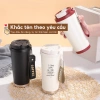 Ly giữ nhiệt tráng sứ cà phê MITA Summer 500ml - Thiết kế tối giản, kèm ống hút 2