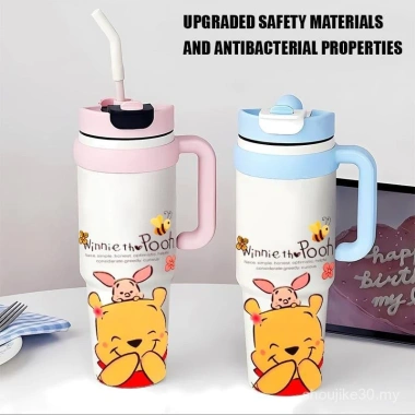 Ly giữ nhiệt Winnie the Pooh dễ thương, ống hút, giữ lạnh - Giá ưu đãi 185.000đ 3 Ly giữ nhiệt Winnie the Pooh dễ thương, ống hút, giữ lạnh - Giá ưu đãi 185.000đ 3
