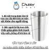 Ly inox 2 lớp Chubby Chef 300-450ml - Đồ uống lạnh, cafe, đá, cho nhà hàng, 47.000₫ 2