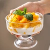 Ly kem thủy tinh 250ml dày trong, chân ngắn chắc chắn - gia 39.000 VND 5