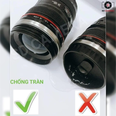 Ly nước Ống kính Cốc Lens inox không gỉ, chống tràn, chống trượt, giữ nhiệt, bền bỉ - 139.000₫