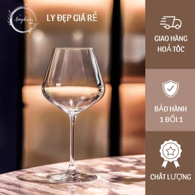 Ly rượu vang đỏ bầu cao cấp hộp 6 ly 500ml và 650ml sang trọng - Giá ưu đãi 280.000₫
