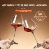 Ly rượu vang đỏ pha lê cao cấp 450ml - Bộ 2 ly Hello House, nâng cao hương vị, giá chỉ 58.000đ