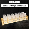 Ly Shot Thủy Tinh HIKARU 20ml Không Đế Cầm Dáng Cao Trang Trí Đẹp Giá 54k