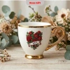 Ly sứ hoạt tiết Tết Bính Ngọ 2.026 dễ thương kèm thìa vàng tiện lợi quà tặng 75.000₫