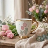 Ly sứ hoạt tiết Tết Bính Ngọ 2.026 dễ thương kèm thìa vàng tiện lợi quà tặng 75.000₫ 5