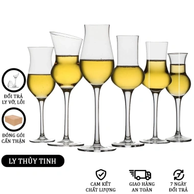 Ly Thử Thủy Tinh - Ly Uống Thử Rượu Whisky, Thiết Kế Sang Trọng, Giá Chỉ 51.000₫