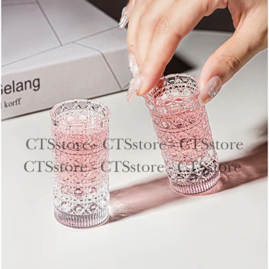 Ly thủy tinh 20ml họa tiết hoa nổi - Ly uống rượu, nước ép, bàn tiệc CTSstore chỉ 9.000đ 8