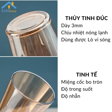 Ly thủy tinh 450ml có nắp và ống hút chịu nhiệt nóng lạnh - Giảm giá 25.000