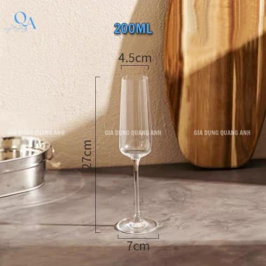 Ly thủy tinh cao cấp 200ml ly sâm panh Champagne vang whisky Giá ưu đãi 51.903₫ 9 Ly thủy tinh cao cấp 200ml ly sâm panh Champagne vang whisky Giá ưu đãi 51.903₫ 9