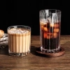 Ly thủy tinh cao cấp 350ml họa tiết sọc dọc - Cốc cafe, giá chỉ 29.900đ 5