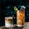 Ly thủy tinh cao cấp 350ml họa tiết sọc dọc - Cốc cafe, giá chỉ 29.900đ 6