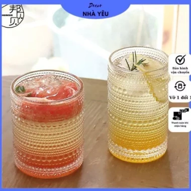 Ly thủy tinh cao cấp cốc trụ châm bi chịu nhiệt - Giá chỉ 19.950₫, giảm mạnh 3 Ly thủy tinh cao cấp cốc trụ châm bi chịu nhiệt - Giá chỉ 19.950₫, giảm mạnh 3