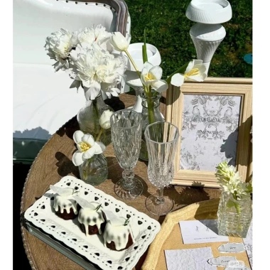 Ly thủy tinh cao kim cương có chân – Decor đồ uống sang trọng, ly cocktail 42.700₫ 8