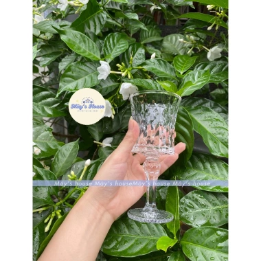 Ly thủy tinh cao kim cương có chân – Decor đồ uống sang trọng, ly cocktail 42.700₫ 10