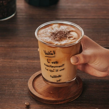 Ly Thủy Tinh Chịu Nhiệt Cốc Uống Nước Voilá Miệng Loe, Cốc Cafe Siêu Xinh CTT001 - Giá 26.000 VNĐ 9