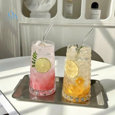 Ly thủy tinh chịu nhiệt dáng tháp kim cương 500ml – ly cà phê, cocktail, sinh tố, nước ép, giảm giá 42k 2