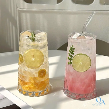 Ly thủy tinh chịu nhiệt dáng tháp kim cương 500ml – ly cà phê, cocktail, sinh tố, nước ép, giảm giá 42k 6