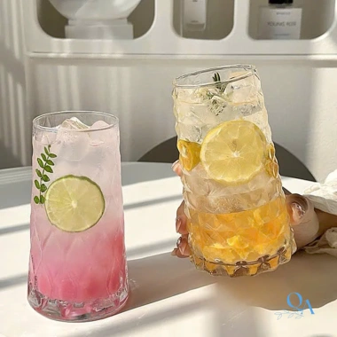 Ly thủy tinh chịu nhiệt dáng tháp kim cương 500ml – ly cà phê, cocktail, sinh tố, nước ép, giảm giá 42k 8
