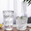 Ly thủy tinh đá nhám 300/360ml chịu nhiệt, cốc trà cafe nước ép soda - 21.560 VND