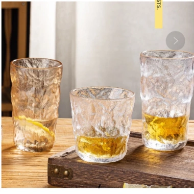 Ly thủy tinh đá nhám 300/360ml chịu nhiệt, cốc trà cafe nước ép soda - 21.560 VND 5