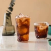 Ly thủy tinh đá nhám 300/360ml chịu nhiệt, cốc trà cafe nước ép soda - 21.560 VND 9