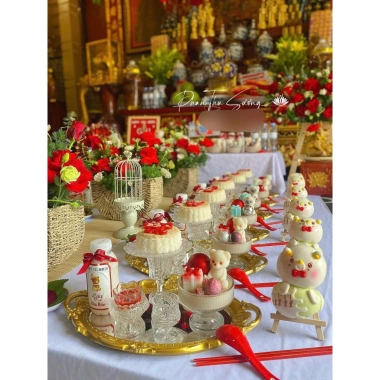 Ly thủy tinh đựng nến dày, trụ nến decor luxury cho mâm cúng & bàn thờ - 29.000₫ 7