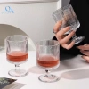 Ly Thuỷ Tinh Hoạ Tiết Sọc 250ml Có Chân - Kem, Sinh Tố, Nước Ép, Cocktail, Cà Phê 36.000đ 2