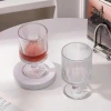 Ly Thuỷ Tinh Hoạ Tiết Sọc 250ml Có Chân - Kem, Sinh Tố, Nước Ép, Cocktail, Cà Phê 36.000đ 8