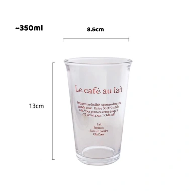 Ly Thủy Tinh Miệng Loe Bảo Hành Bể Vỡ Cốc Nước Cao Họa Tiết Sang Trọng, Đựng Nước Ép và Cafe, 14.900 VND CTT016 9