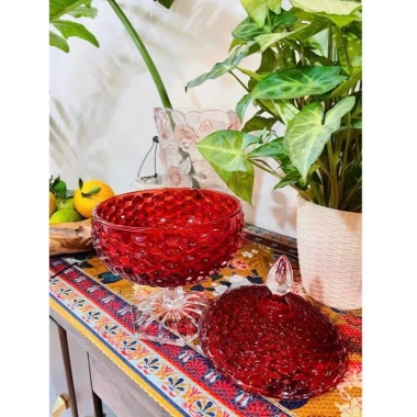 Ly thủy tinh size lớn có chân sang trọng – Đĩa đựng bánh kẹo Tết, đồ ăn nhẹ, giá ưu đãi 389.000₫ 2