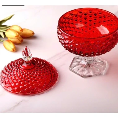 Ly thủy tinh size lớn có chân sang trọng – Đĩa đựng bánh kẹo Tết, đồ ăn nhẹ, giá ưu đãi 389.000₫ 5