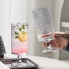 Ly thuỷ tinh trụ tròn 300ml có chân đế - Hot Trend 2.025, giá chỉ 39.000 VND 2