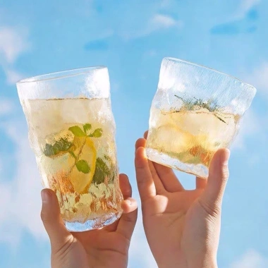 Ly thủy tinh vân đá nhám chịu nhiệt 300ml 360ml - Cao cấp, Giá chỉ 23.512 VND 2