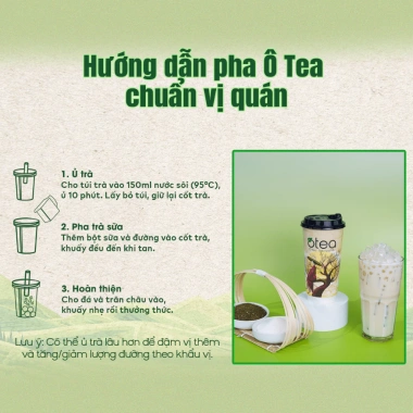 Ly trà sữa ô long nhài 110gr - Hương vị sắc huế xưa, tự pha, 88.200đ giảm giá