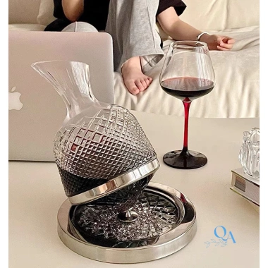 Ly Vàng Thủy Tinh Pha Lê Cao Cấp 450ml - Chân Đỏ Sang Trọng, Sâm Panh, Giá ưu đãi 140k