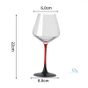 Ly Vàng Thủy Tinh Pha Lê Cao Cấp 450ml - Chân Đỏ Sang Trọng, Sâm Panh, Giá ưu đãi 140k 9