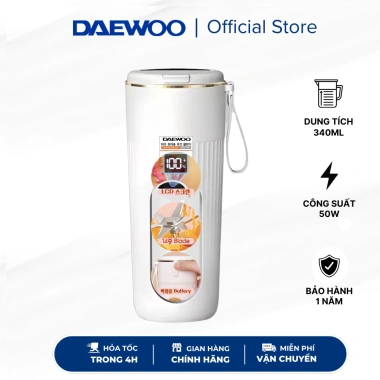 Ly xay sinh tố cầm tay DAEWOO DWBL-3.424 - Xay nhanh trái cây, giá 439.000₫