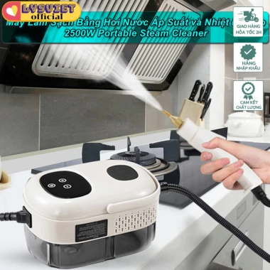 LysVN Máy Làm Sạch Hơi Nước Áp Suất Cao 2.500W Portable Steam Cleaner Di động, Giá 2.628.186 VND