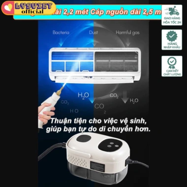 LysVN Máy Làm Sạch Hơi Nước Áp Suất Cao 2.500W Portable Steam Cleaner Di động, Giá 2.628.186 VND 3