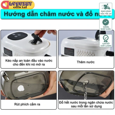 LysVN Máy Làm Sạch Hơi Nước Áp Suất Cao 2.500W Portable Steam Cleaner Di động, Giá 2.628.186 VND 5
