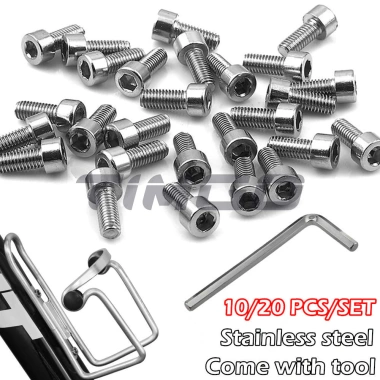 M5 Thép Không Gì MTB Đường Gấp 10-20 Chiếc – Giá Đỡ Bu Lông Lục Giác Chìa Khóa Lồng Nước – 30.690₫